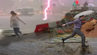 Flooding hit Germany. The streets have turned into rivers.