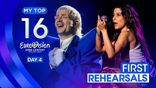 Eurovision 2024: MY TOP 16 | First Rehearsals (Semi-Final 2)
