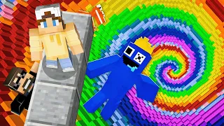 Rainbow Friends Dropper Race in Minecraft