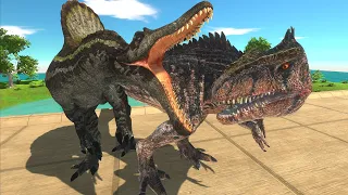 The journey of Giganotosaurus & Spinosaurus! - Animal Revolt Battle Simulator