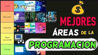 MEJORES y PEORES Áreas de la PROGRAMACION🤑¡Trabajo & Demanda!📚 [TIERLIST]