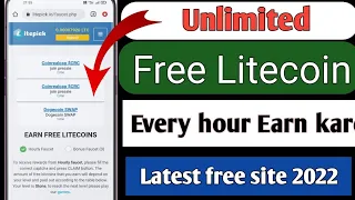 Earn free Litecoin Every hours | Free Litecoin | Claim Unlimited Litecoin | Claim free Litecoin