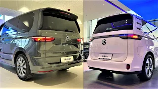 New Volkswagen MULTIVAN 2023 vs New Vw ID.BUZZ - Trunk space comparison by Supergimm