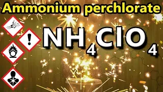 Ammonium perchlorate: NH4ClO4. Rocket fuel from construction foam!