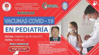 WEBINAR  "VACUNAS COVID EN PEDIATRÍA"