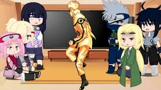 Naruto friends react Naruto and his family | Gacha react