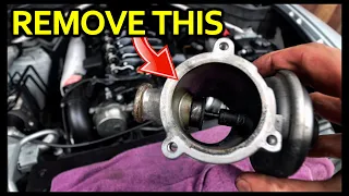 BMW M57 EGR VALVE DELETE & INTAKE PORTS CLEAN