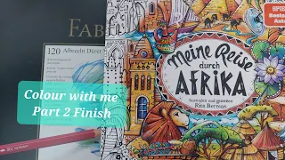 Colour a double page with me in Rita Berman's 'Meine Reise durch Afrika' - Pelican waterfall Finish