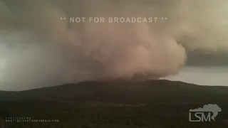 04-11-2022 Leflore, OK - Quarter size hail & massive drone recorded wall cloud cross 271