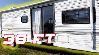 We bought a Cheap old camper to use as a cabin! (needs work)