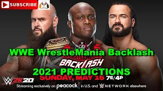 WrestleMania Backlash WWE Championship Bobby Lashley vs. Drew McIntyre vs. Braun Strowman WWE 2K20