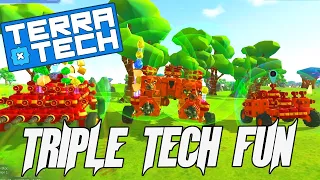 Triple Techs Can Be Dangerous But Also Unhelpful - TerraTech Multiplayer Gameplay