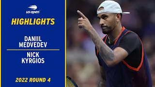 Daniil Medvedev vs. Nick Kyrgios Highlights | 2022 US Open Round 4