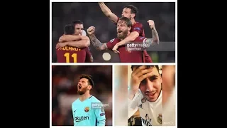 ⭐️ AS ROMA 3 VS BARCELONE 0 ! BARCELONE ÉLIMINÉ DE LA LDC !! LA VOIE ROYALE POUR LE REAL MADRID !!!!