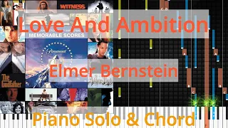 🎹Love And Ambition, Solo & Chord, Elmer Bernstein, Synthesia Piano