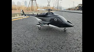 Scale RC Helicopter airwolf with GOPRO 4K