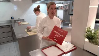 British chef Clare Smyth reopens doors after third Michelin star