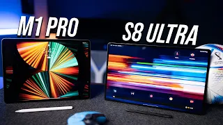 Samsung Tab S8 Ultra vs M1 iPad Pro - THERE IS NO COMPARISON!