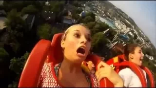 Funny Roller Coaster Reactions TOP 30 Rollercoaster Ride Compilation