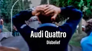 Audi Quattro brutal power - hands on head in disbelief. Follow up video in description