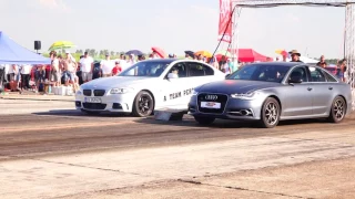 AUDI A6 TURBO 3.0D 500HP 12.4 vs BMW F10 535 TURBO 400HP 12.7