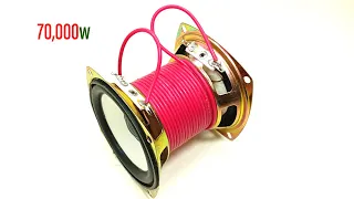 New Free Energy Generator 240v 70000w Pvc Wire Powerful Electricity With Speaker Magnet🧲