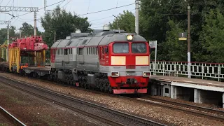 Train videos. Freight trains in Russia - 82.