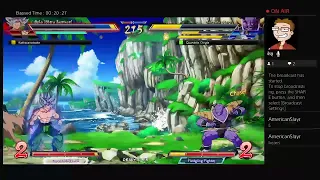 Getting my ass beat in Dragon Ball Fighter Z