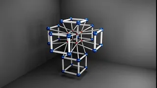 Tesseract Matrix Unfolding animation