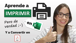 Aprende a IMPRIMIR en EXCEL y CONVERTIR EN PDF, sin perder la paciencia 😅.