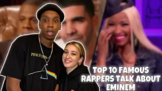 Top 10 Famous Rappers Talk About Eminem REACTION | PEOPLE GOTTA UNDERSTAND THAT HE IS THE GOAT!🔥