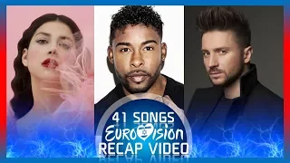 Eurovision 2019 - Recap Video Of All Songs From 41 Countries