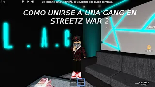 Como Unirse a una gang en streetz war 2