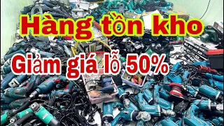 LÔ HÀNG TỒN CẢ NÚI Bán Lỗ hết giảm 50% bán hết , máy khoan , máy mài, phụ kiện, thùng đồ,,