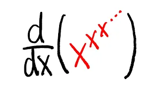 the most fun derivative of x^x^x^...