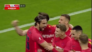 REZUMAT | FCSB - Rapid 3-1. Victorie mare pentru roș-albaștri, meci mare făcut de Tavi Popescu