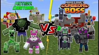 Minecraft Dungeons BOSSES VS UPDATED Mutant Creatures Add-on (1.19+)