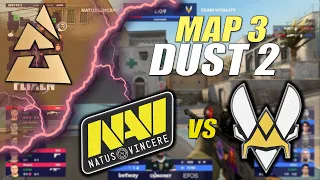 Navi vs Vitality - Blast Finals - Dust 2 - Map 3 - CSGO