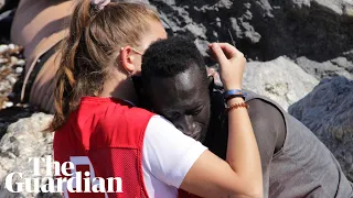 Spanish aid volunteer abused online for hugging Senegalese migrant in Ceuta