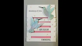 Spellbinders NEW RELEASE Bibi's Hummingbirds Trellis Card