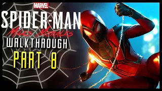 Spider-Man Miles Morales Walkthrough Part 8 Crimson Spidey Santa? (PS4 Pro)