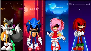 Tails Exe × Sonic Exe × Amy Exe × Knuckles Exe | Smash Colour × Beat Jumper × Tiles Hop × MagicTwist