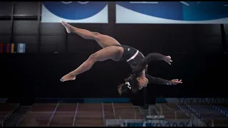 Simone Biles 1st Black Woman To Deliver Best Yurchenko Double Pike   Floor Jump  Tokyo Olympics 2020
