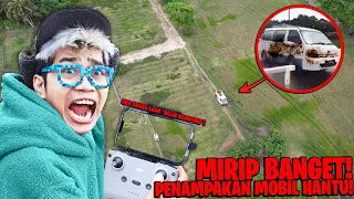 DRONE BERHASIL MENANGKAP MOBIL VAN HANTU BALIK KAMPUNG UPIN IPIN NYATA!!! GA ADA SUPIRNYA...
