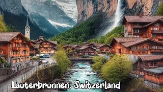 lauterbrunnen, Switzerland 4K - The most beautiful Swiss village - Fairytale village