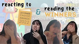 reacting to and reading the winners of the 2022 goodreads choice awards | reading vlog [CC]