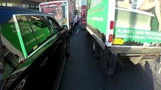 NYC Bicycle Extreme Lane Splitting