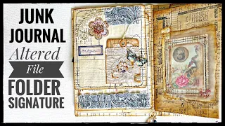 Junk Journal - Altered File Folder with Signature