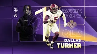 Vikings Report Jorts #13 ~ 2024 Draft Pick DALLAS TURNER