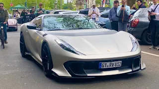 Insane 2 million Ferrari 812 Competizione Aperta in Düsseldorf!